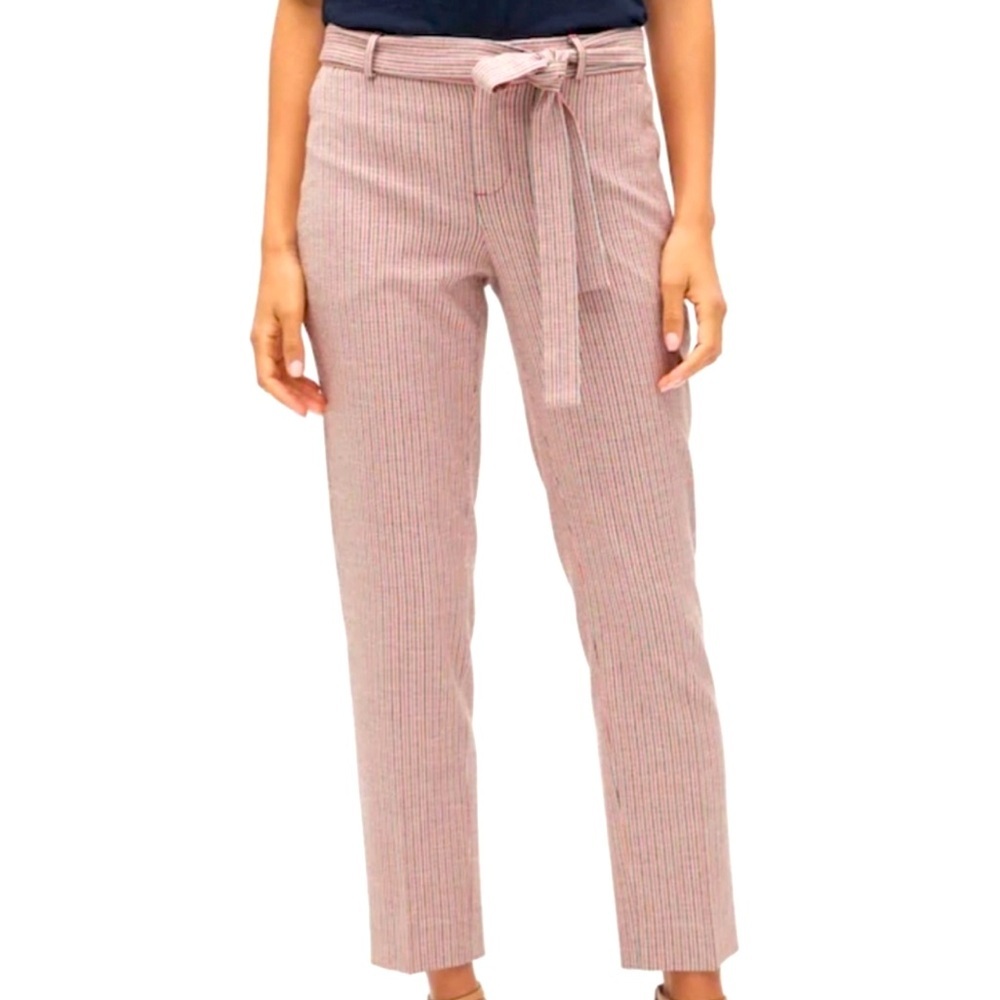 🖤New Banana Republic Avery Striped Linen Paperbag Pants🖤